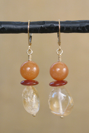 
Citrine & carnelian