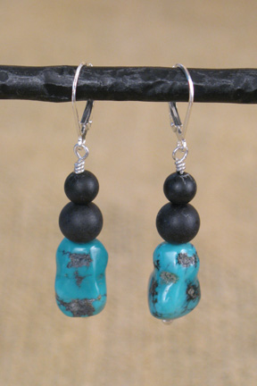 
Turquoise and black onyx