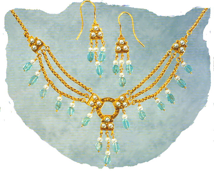 SOUTH INDIAN CHOLA APATITE JEWELRY