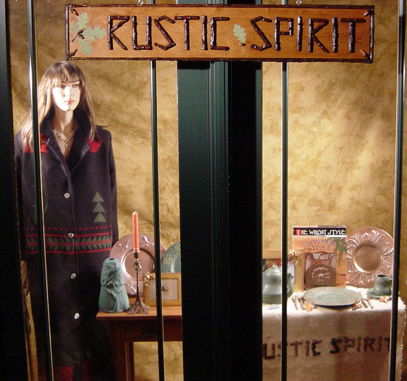 RUSTIC SPIRIT STORE AT NIGHT