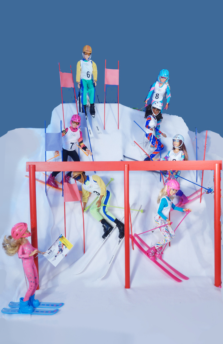 BARBIE SKI SCENE