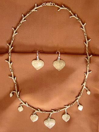 BRONZE ASPEN LEAF JEWELRY