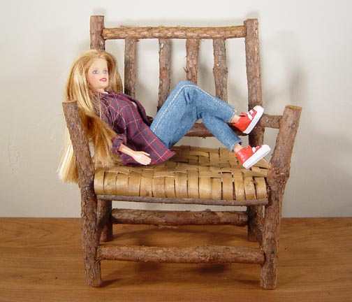 TWIG CHAIR AND BENCH LOOKS GREAT WITH DOLLS