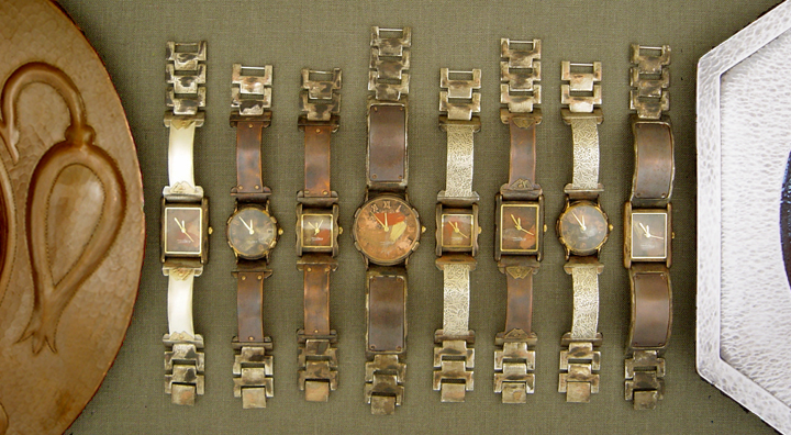 COPPER AND SILVER CITIZEN WATCHES